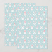 Easter Bunny Invitation Card 招待状 (正面/裏面)