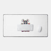 Easter Bunny Meme Bruh  Funny 6 7 Easter Eggs Desi デスクマット (キーボード&マウス)
