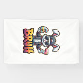 Easter Bunny Meme Bruh  Funny 6 7 Easter Eggs Desi 横断幕 (横)