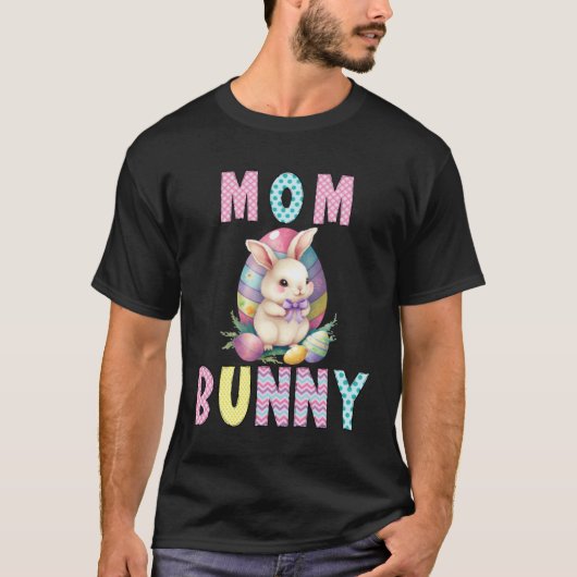 Easter Bunny Mom Bunny Easter Mother Bunny Rabbits Tシャツ (正面)