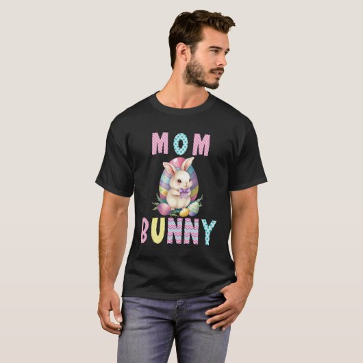 Easter Bunny Mom Bunny Easter Mother Bunny Rabbits Tシャツ (正面フル)