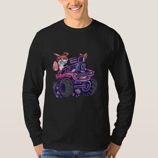 Easter Bunny on his Massive Monster Truck Tシャツ (正面)
