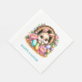 Easter Bunny Paper Napkins スタンダードランチョンナプキン (角)