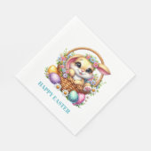 Easter Bunny Paper Napkins スタンダードランチョンナプキン (角)