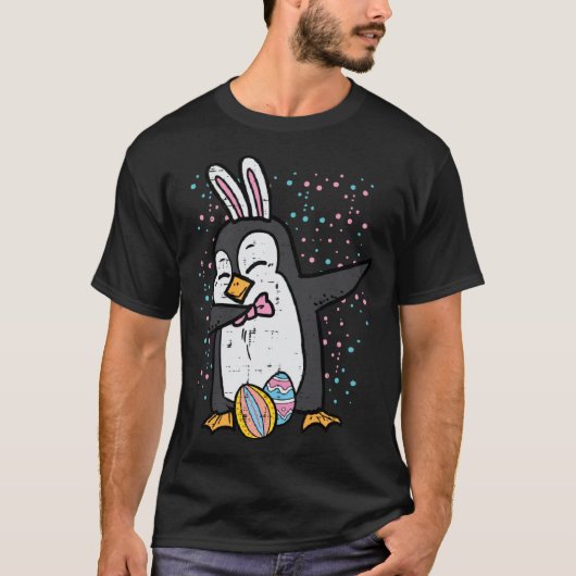 Easter Bunny Penguin Dab  Dance Girls Boys Kids To Tシャツ (正面)