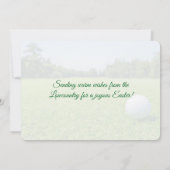 Easter Bunny Playing Golf in the Lowcountry シーズンカード (裏面)