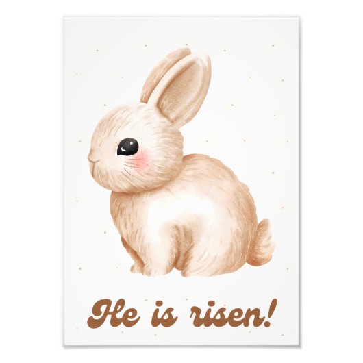 Easter Bunny Poster – Kids Room Wall Art フォトプリント (正面)