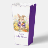 Easter Bunny Purple Jacket Baby Shower フェイバーボックス (正面)
