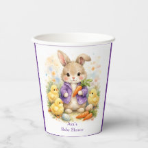 Easter Bunny Purple Jacket Baby Shower