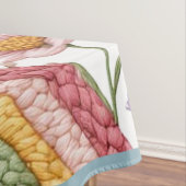 Easter Bunny Rainbow Art Spring Wildflowers Meadow テーブルクロス (インサイチュ)