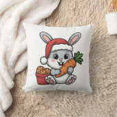 Easter Bunny’s Carrot Christmas Funny Cute Holiday クッション (ブランケット)