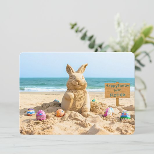 Easter Bunny Sand Sculpture on the Beach シーズンカード (スタンド正面)