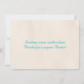 Easter Bunny Sand Sculpture on the Beach シーズンカード (裏面)