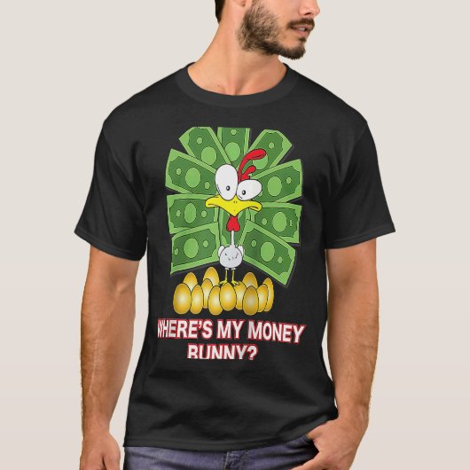 Easter Bunny Saying Raglan Baseball Tシャツ (正面)