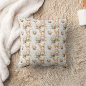 Easter Bunny Seamless Fabric – Pastel Cute Rabbit クッション (ブランケット)