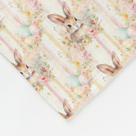 Easter Bunny Seamless Fabric – Pastel Cute Rabbit フリースブランケット