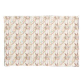 Easter Bunny Seamless Fabric – Pastel Cute Rabbit 枕カバー