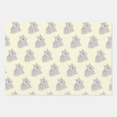 Easter bunny set ラッピングペーパーシート (正面3)