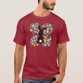 Easter Bunny Silhouette – Colorful Egg - camiseta Tシャツ (正面)