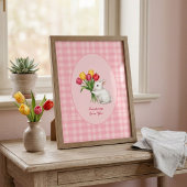 Easter Bunny Sketch Print - Rabbit Wall Art ポスター