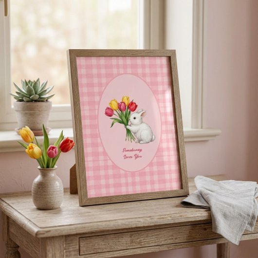 Easter Bunny Sketch Print - Rabbit Wall Art ポスター