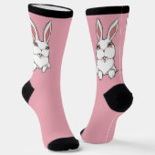 Easter Bunny Socks Festive Easter Socks Customize ソックス (傾斜あり)