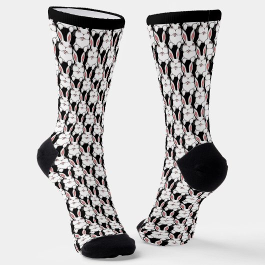 Easter Bunny Socks Festive Easter Socks Customize ソックス (傾斜あり)