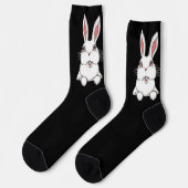 Easter Bunny Socks Festive Easter Socks Customize ソックス (左)