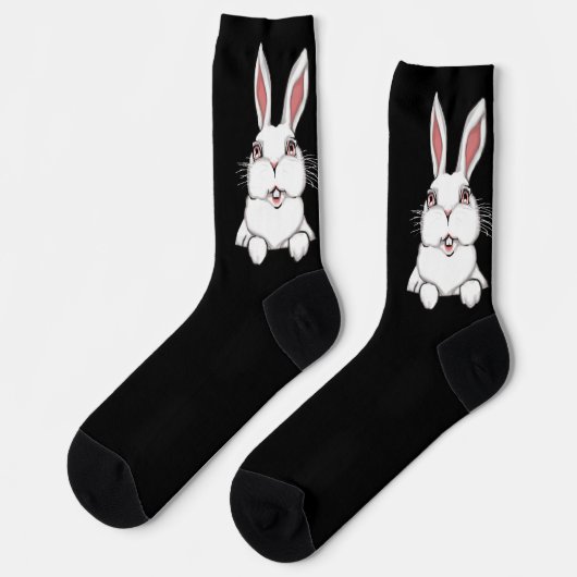 Easter Bunny Socks Festive Easter Socks Customize ソックス (左)