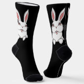 Easter Bunny Socks Festive Easter Socks Customize ソックス (傾斜あり)