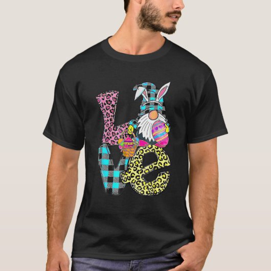 Easter Bunny Spring Gnome Easter Apparel Eggs Bask Tシャツ (正面)