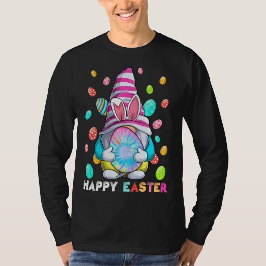 Easter Bunny Spring Gnome Easter Egg Hunting And B Tシャツ (正面)