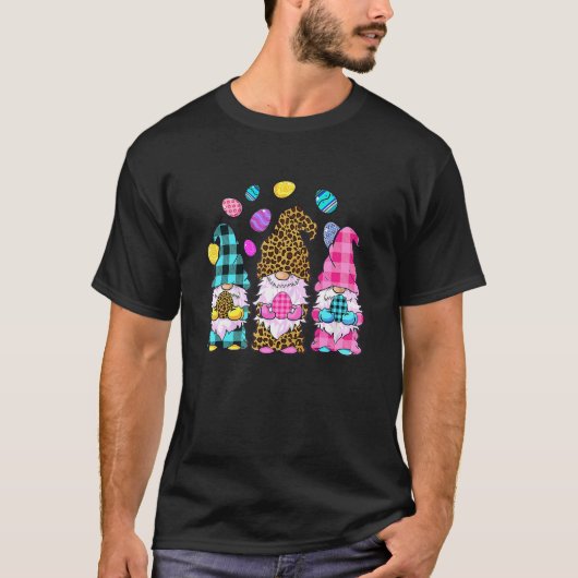 Easter Bunny Spring Gnome Easter Egg Hunting And B Tシャツ (正面)