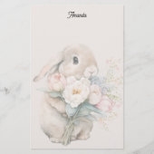 Easter Bunny Stationery 便箋 (正面)