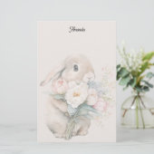 Easter Bunny Stationery 便箋 (スタンド正面)