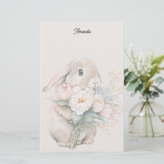 Easter Bunny Stationery 便箋 (スタンド正面)