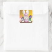 Easter Bunny Sticker スクエアシール (バッグ)