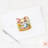 Easter Bunny Stickers ラウンドシール (封筒)