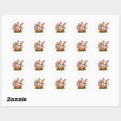 Easter Bunny Stickers ラウンドシール (シート)