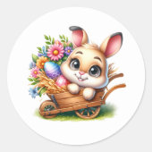 Easter Bunny Stickers ラウンドシール (正面)