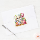 Easter Bunny Stickers ラウンドシール (封筒)