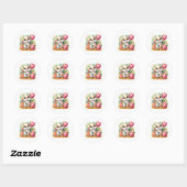 Easter Bunny Stickers ラウンドシール (シート)