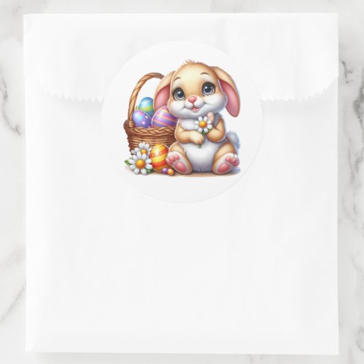 Easter Bunny Stickers ラウンドシール (バッグ)