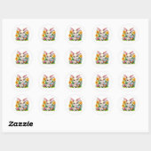 Easter Bunny Stickers ラウンドシール (シート)