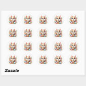 Easter Bunny Stickers ラウンドシール (シート)