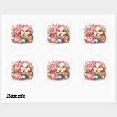 Easter Bunny Stickers ラウンドシール (シート)