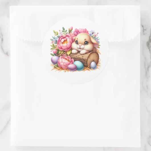 Easter Bunny Stickers ラウンドシール (バッグ)