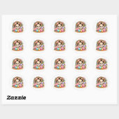 Easter Bunny Stickers ラウンドシール (シート)