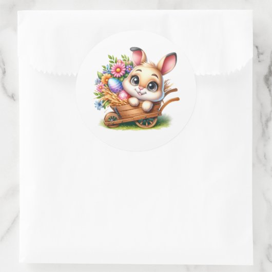 Easter Bunny Stickers ラウンドシール (バッグ)