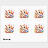 Easter Bunny Stickers ラウンドシール (シート)